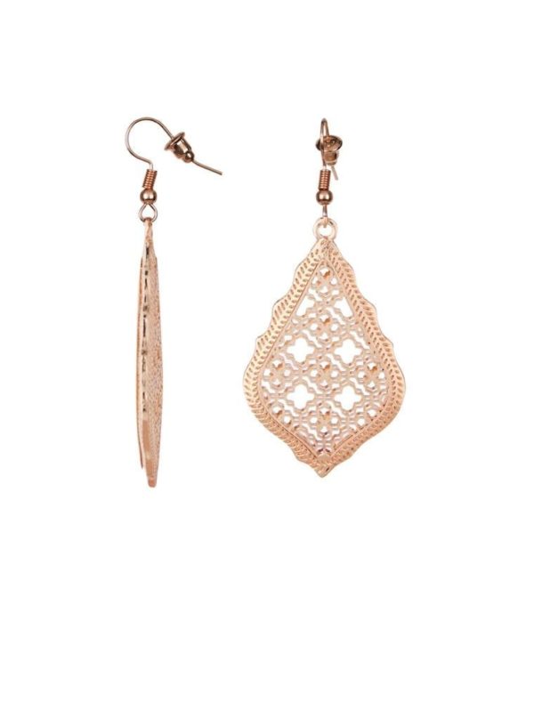 Jade Earrings - Rose Gold