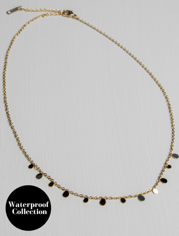 Olivia Waterproof Short Necklace - Gold/Stainless Steel