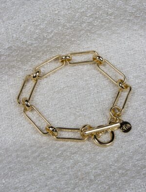 Juliet Paperlink Bracelet - Gold Plated