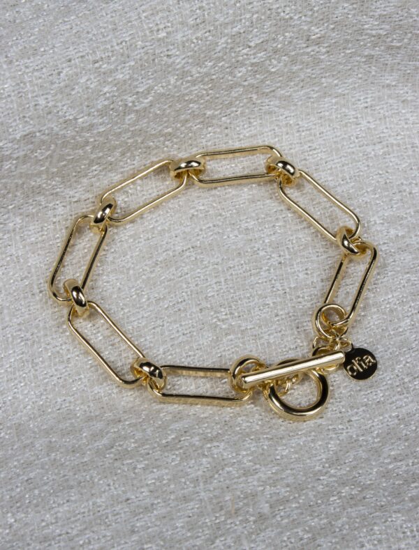 Juliet Paperlink Bracelet - Gold Plated