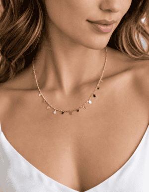 Olivia Waterproof Short Necklace - Gold/Stainless Steel