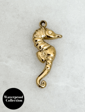 Small Seahorse Charm - 107 - 18k Gold Plated Stainless Steel