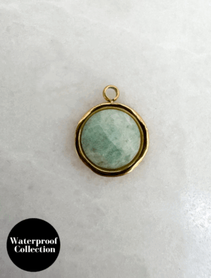 Small Turquoise Gem - 110 - 18k Gold Plated Stainless Steel