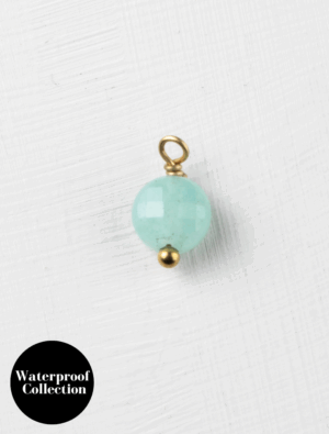 Small Turquoise Gem - 31 -  18k Gold Plated Stainless Steel