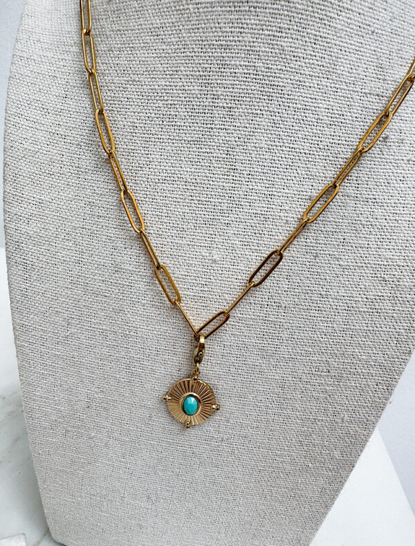 Lowri Waterproof Set of Two Necklaces - 18k Gold Plated Stainless Steel - Image 2