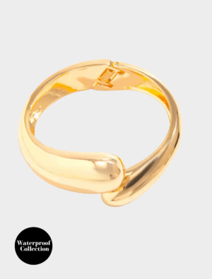 Frances Chunky Bangle - Gold Plated