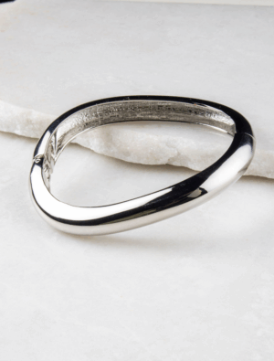 Dalia Bangle - Silver Plated