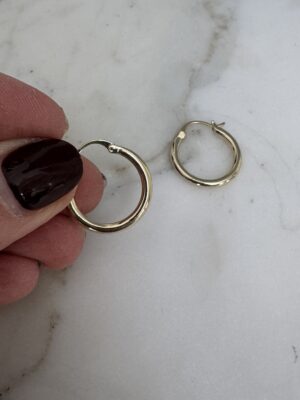Sample Sale 30-Gold plated hoop earrings.