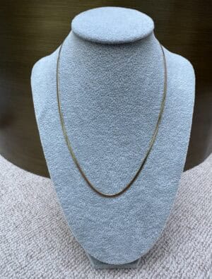 Sample Sale No7. Snake chain waterproof necklace. Gold.