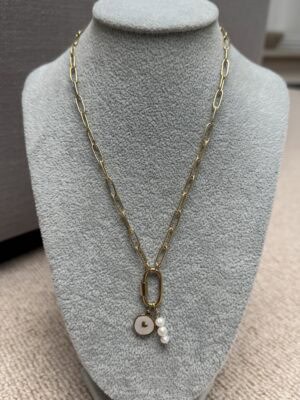 Sample Sale No47. Waterproof gold charm necklace.