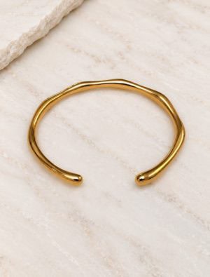 Sadie waterproof bangle-14k gold plated.